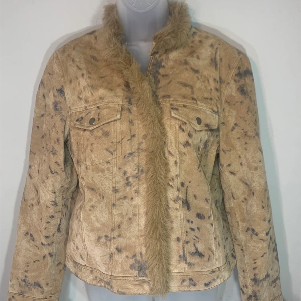 Coldwater Creek animal print jacket